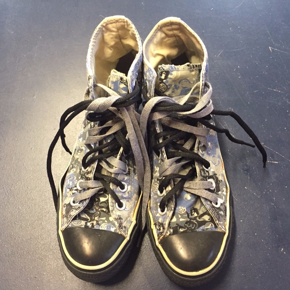 Converse Black Sole Custom shoes women 9, men 7